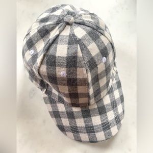 Chic Checkered Woman’s Baseball Cap- One Size Fits All.